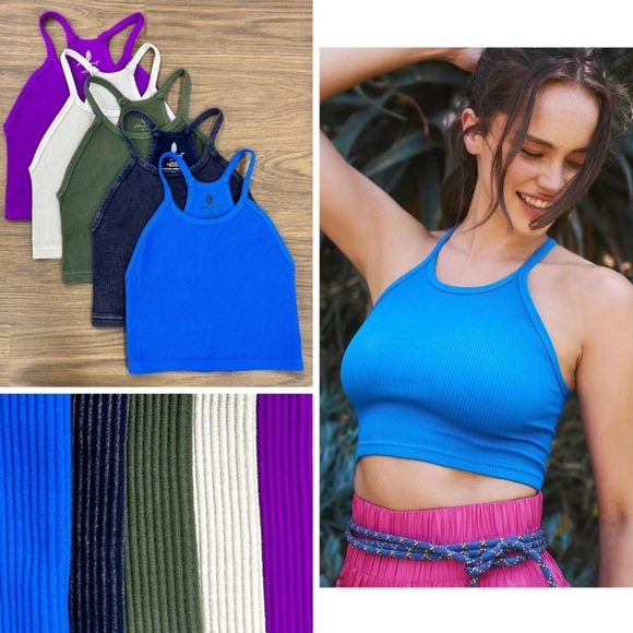 🔴 JUST IN 🔴 Free People Happiness Runs Crop Tops Size M/L & Hot Shot Pants NWT - Picture 2 of 15